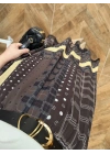ÇOK RENKLİ KEMERLİ DANTELLİ ETEK-3502