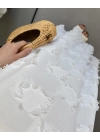 CREAM BEYAZ PÜSKÜL ELBİSE