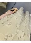 CREAM YEŞİL PÜSKÜL ELBİSE