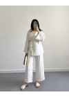 DURL NATURAL KUŞAKLI KİMONO TAKIM