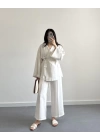 DURL NATURAL KUŞAKLI KİMONO TAKIM