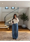 EKRU DİK YAKALI BUMBER CEKET-9775