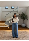 EKRU DİK YAKALI BUMBER CEKET-9775