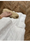 EKRU YAKA İŞLEME DETAYLI ELBİSE-3454