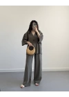 ELESSİ HAKİ ÖNÜ DÜĞMELİ KİMONO TAKIM