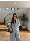 GRİ BEL BAĞLAMALI TAKIM -27608