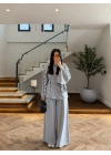 GRİ BEL BAĞLAMALI TAKIM -27608