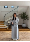 GRİ BEL BAĞLAMALI TAKIM -27608