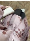GÜL KURUSU BELDEN OTURTMALI ORGANZE GÖMLEK-EU5233