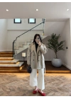 HAKİ ALLERLİ ARA BOY TRENÇKOT -7556