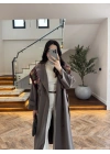 HAKİ APOLETLİ KUŞAKLI TRENCH -7589