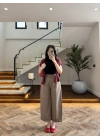 HAKİ BİLEK BOY BORU PAÇA PANTOLON-3936