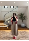 HAKİ BİLEK BOY BORU PAÇA PANTOLON-3936