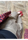 HAKİ BİLEK BOY BORU PAÇA PANTOLON-3936