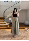HAKİ BOL DÖKÜMLÜ PANTOLON-51417