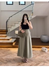 HAKİ BOL DÖKÜMLÜ PANTOLON-51417