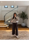 HAKİ BÜZGÜLÜ DİK YAKA BUMBER -7746