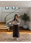 HAKİ BÜZGÜLÜ DİK YAKA BUMBER -7746