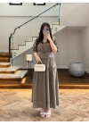 HAKİ DANTEL DETAY TAKIM -9172