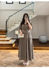 HAKİ DANTEL DETAY TAKIM -9172