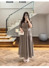 HAKİ DANTEL DETAY TAKIM -9172