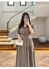 HAKİ DANTEL DETAY TAKIM -9172