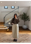 HAKİ EKOSELİ BELİ LASTİKLİ MONT -9784