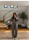 HAKİ FERMUARLI KAPŞONLU TAKIM-9094