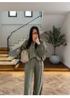 HAKİ GARNİLİ BOMBER PANTOLON TAKIM-51458
