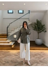 HAKİ GENİŞ PATLI BAĞCIKLI GÖMLEK-5529