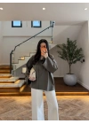 HAKİ GENİŞ YAKA TUNİK-5528