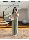 YEŞİL GOLD DÜĞMELİ TAKIM -9177