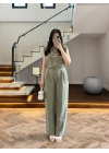 YEŞİL GOLD DÜĞMELİ TAKIM -9177