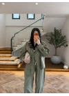 HAKİ GÖMLEK PANTOLON TAKIM-51463