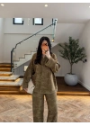 HAKİ JAKARLI KİMONO TAKIM-51479