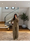 HAKİ JAKARLI KİMONO TAKIM-51479