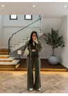 HAKİ KADİFE 3 LÜ TAKIM-0097