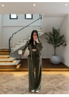 HAKİ KADİFE 3 LÜ TAKIM-0097