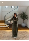 HAKİ KADİFE 3 LÜ TAKIM-0097