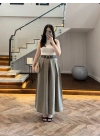 HAKİ KEMERLİ ETEKLİ PANTOLON-51354
