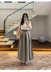 HAKİ KEMERLİ ETEKLİ PANTOLON-51354