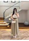 HAKİ KEMERLİ ETEKLİ PANTOLON-51354