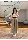 HAKİ KEMERLİ ETEKLİ PANTOLON-51354