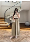 HAKİ KEMERLİ ETEKLİ PANTOLON-51354