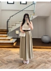 HAKİ KEMERLİ ETEKLİ PANTOLON-51354