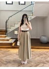 HAKİ KEMERLİ ETEKLİ PANTOLON-51354