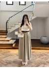 HAKİ KEMERLİ ETEKLİ PANTOLON-51354