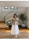 HAKİ KONTRAST YAKALI CEKET-7755
