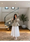 HAKİ KONTRAST YAKALI CEKET-7755