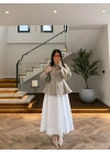 HAKİ KONTRAST YAKALI CEKET-7755